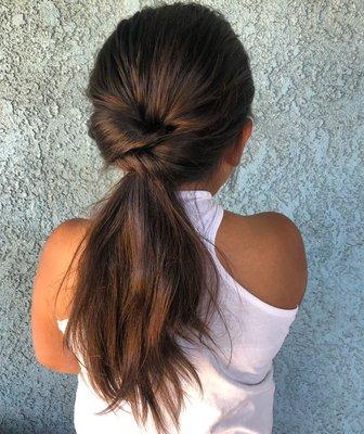 Texture ponytail