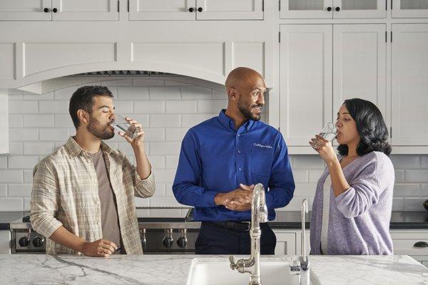 Feel confident in the water you drink. Have one of our licensed professionals come to your home and perform a FREE In-Home Water Analysis.