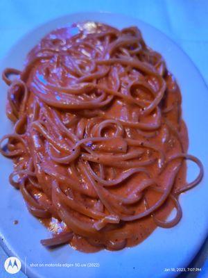 Linguine with vodka sauce