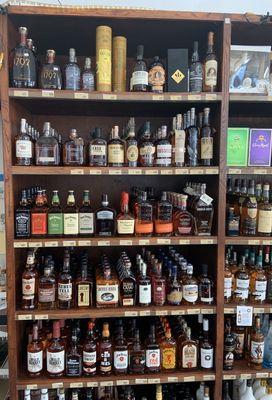 Big selections of Bourbon Whiskeys..