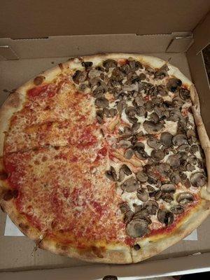 Large pie half mushroom