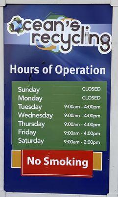 Hours of Operation