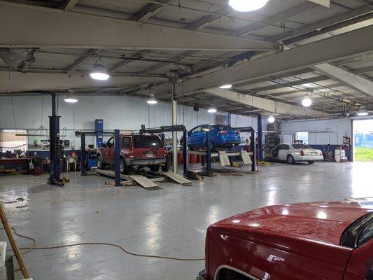 Just a few of our mechanical service bays