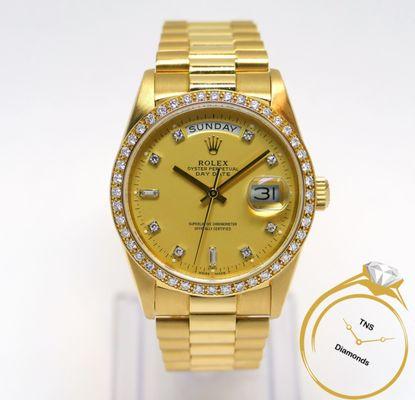 Rolex President Factory Diamond Bezel & Dial