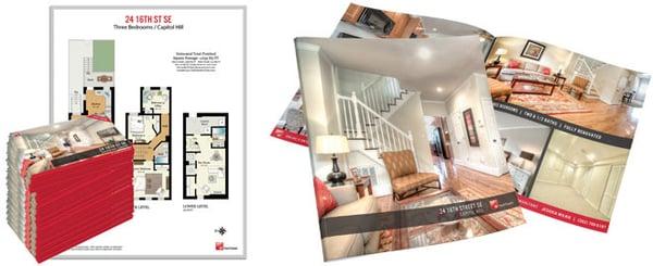 M Squared Real Estate Print Marketing Materials (Floor Plan, Property Brochure, Postcards)