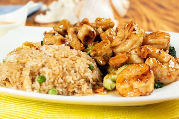 Hibachi Chicken & Shrimp