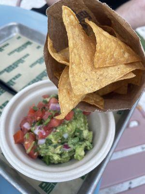 Chips and guacamole