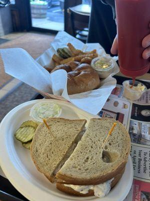 Chicken Salad Sandwich + 8 oz burger