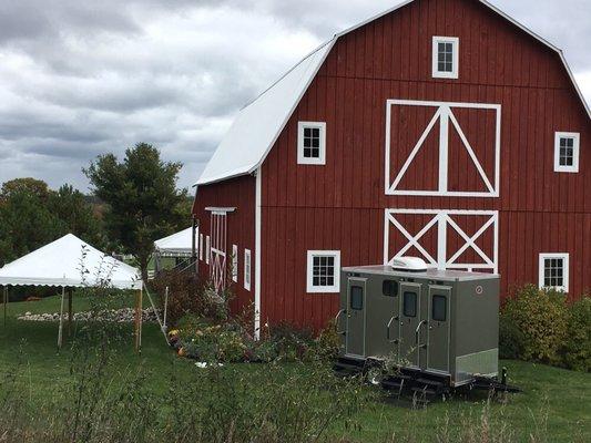 Embassy Lavabo- featured at a Barn wedding