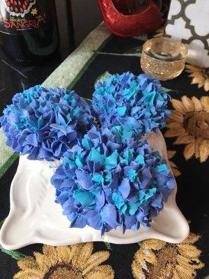 Hydrangea Cupcakes