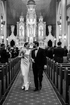 Photographs beautifully in color or black and white.  The mood with the altar lit is something else