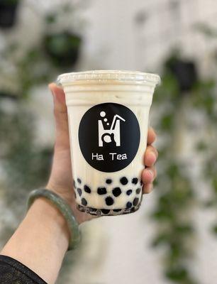 Jasmine Milk Tea with boba