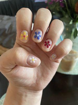 Manicure with nail art