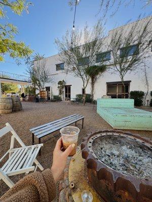 Large outdoor patio