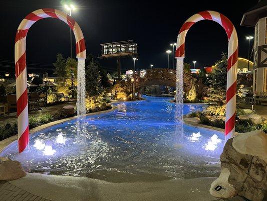 Winter Wonder Lagoon Pool entrance