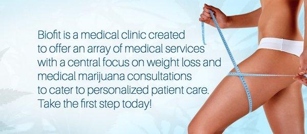 Weight loss and marijuana card consultations offered at Biofit Clinic.