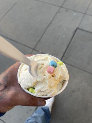 Cake batter with lucky charms