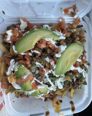 Carne Asada Fries. It is not the best picture, but I quickly took it.