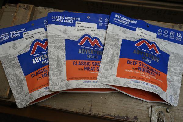 MRES AND FREEZED DRIED FOODS FOR HIKING/CAMPING/EMERGENCY USE