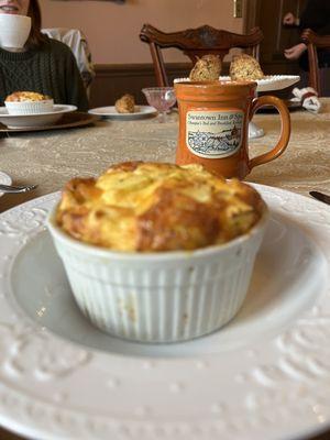 Our breakfast soufflé