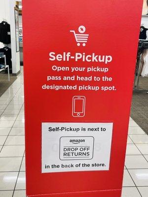 Head to self-pickup area when you purchase online