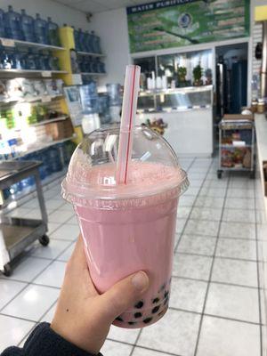 Strawberry boba