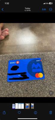 My BMO card mgr took away from me he also cut with scissors!!