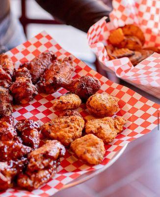 BBQ boneless wings