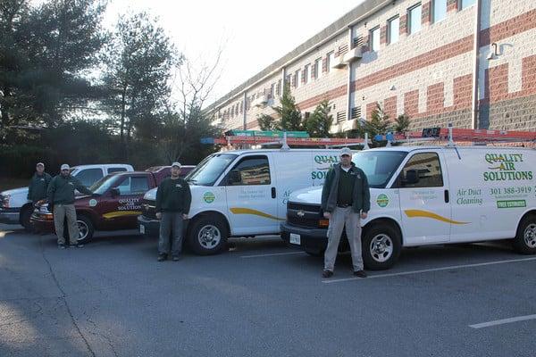 Our team is getting ready for a commercial duct cleaning job in Silver Spring, MD