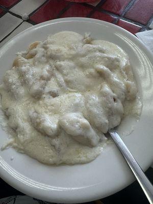 Gnocchi with alfredo sauce