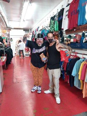 Slobby Robby and ur boy O.G. Pete from PHX 602 purchasing Super Man memorabilia.LOVE THIS PLACE BRING ME BACK TO MY CHILD HOOD