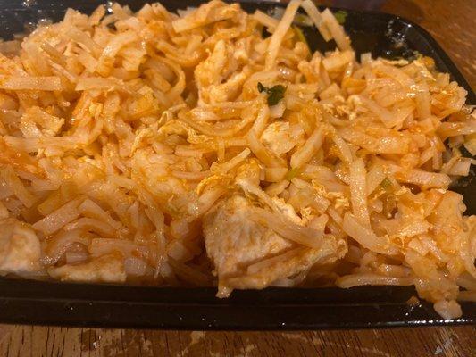 (Regular) pad thai = chicken&shrimp