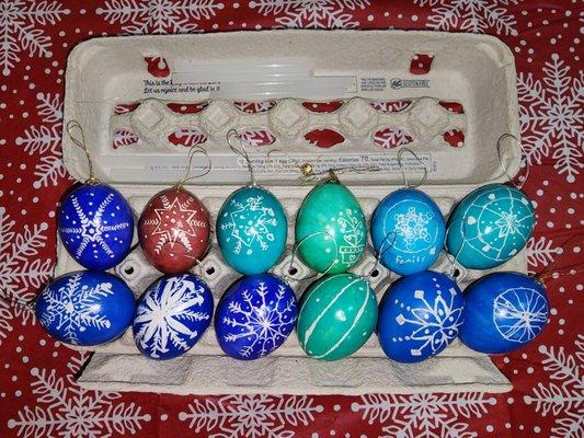 Ukraine Christmas eggs