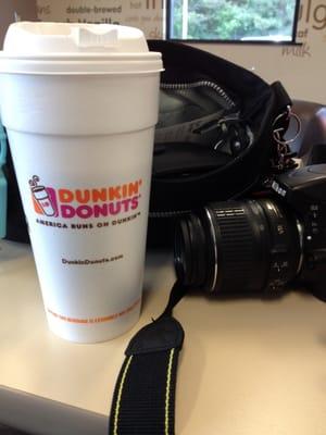 The perfect pair! A good cup of coffee and my camera!! #photographer