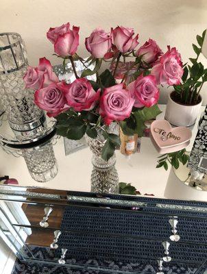 beautiful pink roses from Browne's