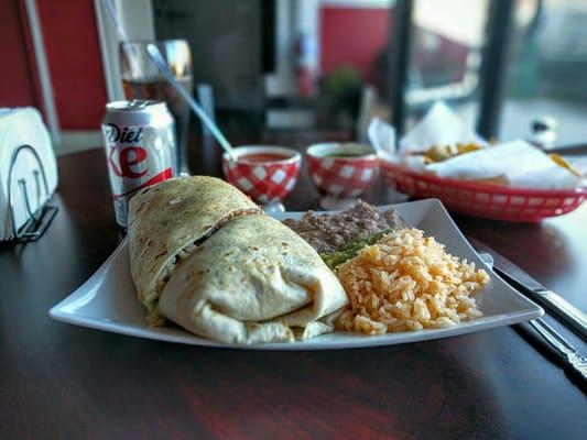 Burrito dinner