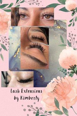 Eye lash extensions done by Kimberly, now taking new clients!