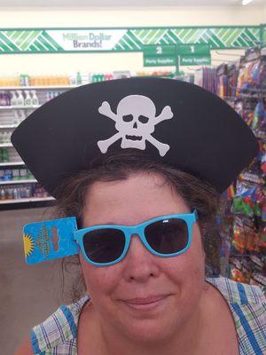 Pirate visiting dollar tree.