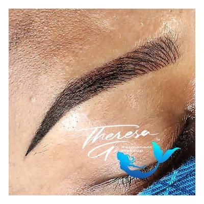 Combo eyebrows permanent makeup