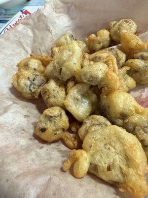 Fried Button Mushrooms