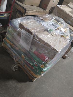 our 2-pallets combined into 1 pallet.