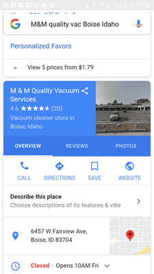 M & M Quality Vacuum Service