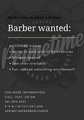 We're hiring!! 03/06/2020