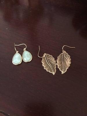 Cutest earrings for a total of $10! Functional and light weight and match everything!