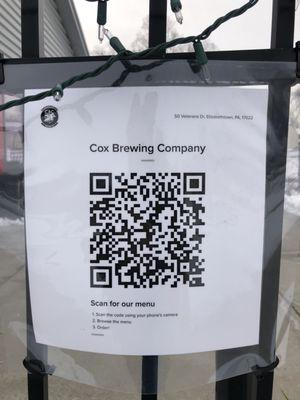 Scan the QR code for what's on tap.