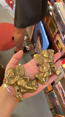 fun cherub wall hooks