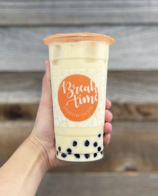 Jasmine Milk Tea with boba