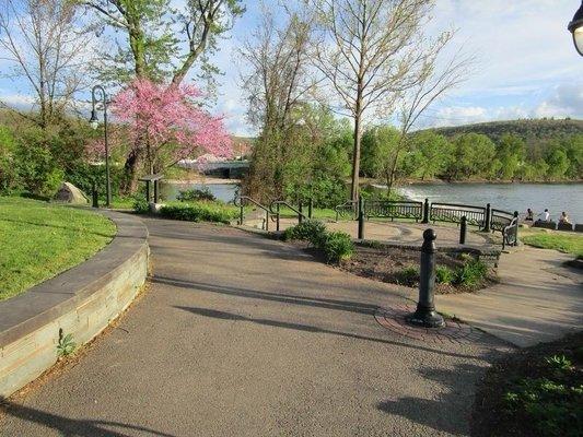 Confluence Park, at joining of Susquehanna and Chenango rivers