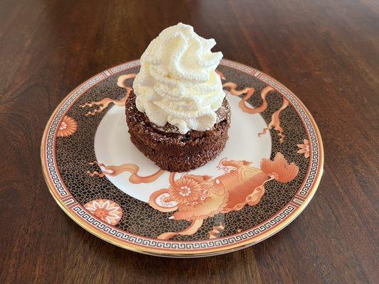 Chocolate torte with my whipped cream