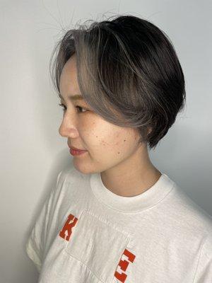 Face framing grey

Hair by Yudai